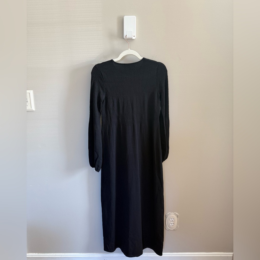 Tuckernuck Pomander Place • Lennox Double Knit Black Sweater Maxi Dress XS - Picture 8 of 10
